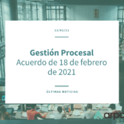 Acuerdo del Tribunal Calificador Único de 18 de febrero de 2021